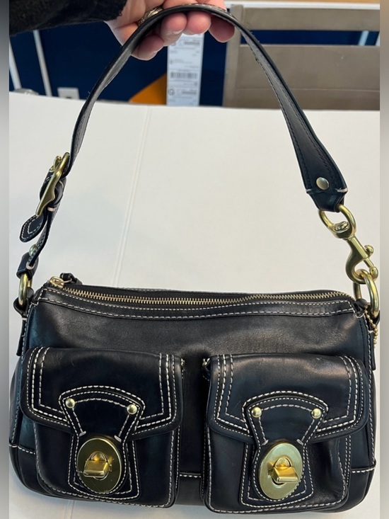 Coach Handbags - COACH LEGACY 65th ANNIVERSARY BLACK DOUBLE TURNLOCK F12868 Y2K SHOULDER BAG